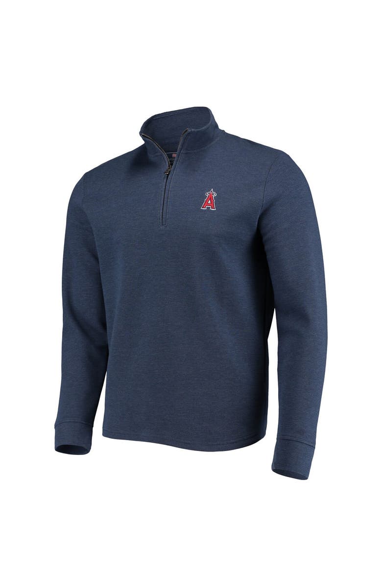 vineyard vines Men's Vineyard Vines Navy Los Angeles Angels Saltwater Quarter-Zip Jacket, Alternate, color,