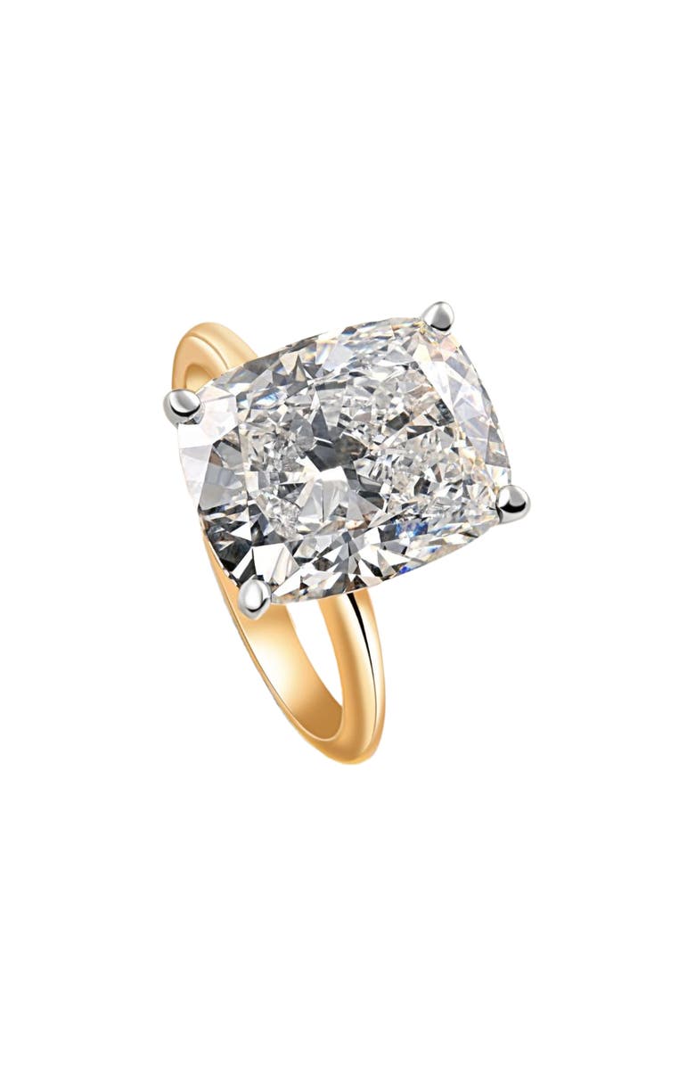 Bliss Diamond Certified 11CT Cushion Solitaire Diamond Engagement Ring Gold Lab Grown, Alternate, color, 