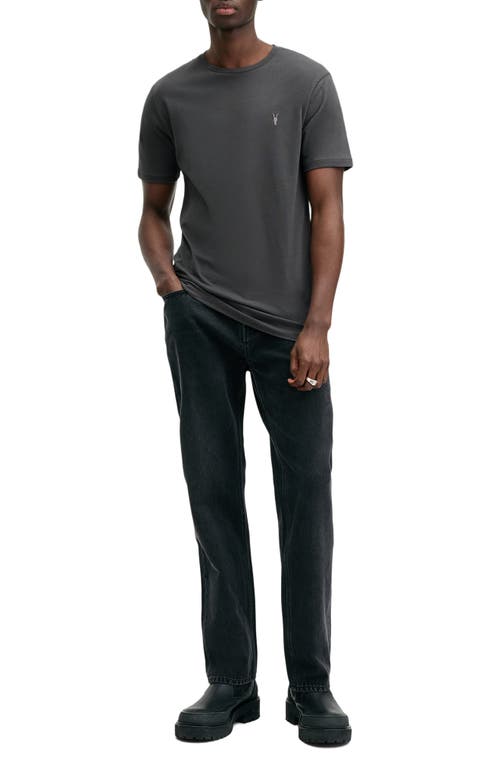 Allsaints Brace Cotton T-shirt In Gray