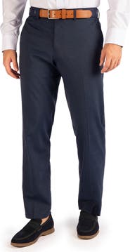 TailorByrd Textured Grid Melange Dress Pants