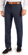 TailorByrd Textured Grid Melange Dress Pants