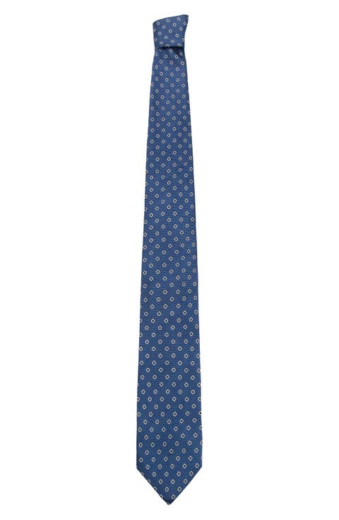 Medallion Silk Blend Tie