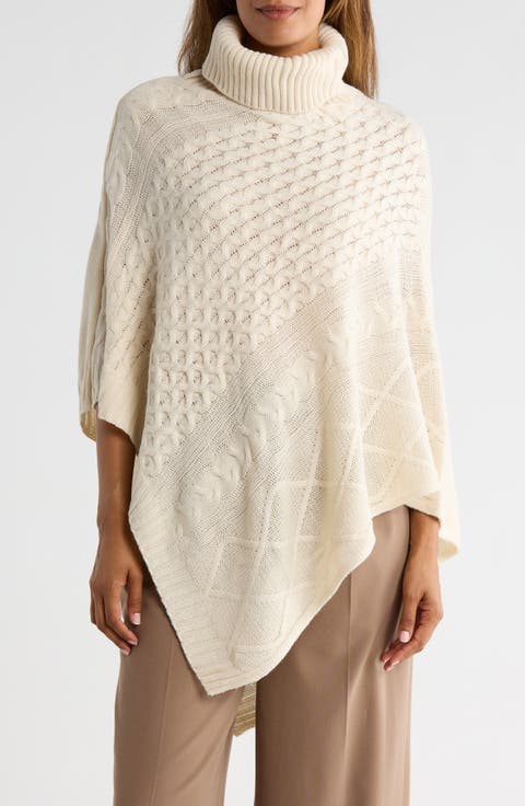 Mixed Weave Poncho