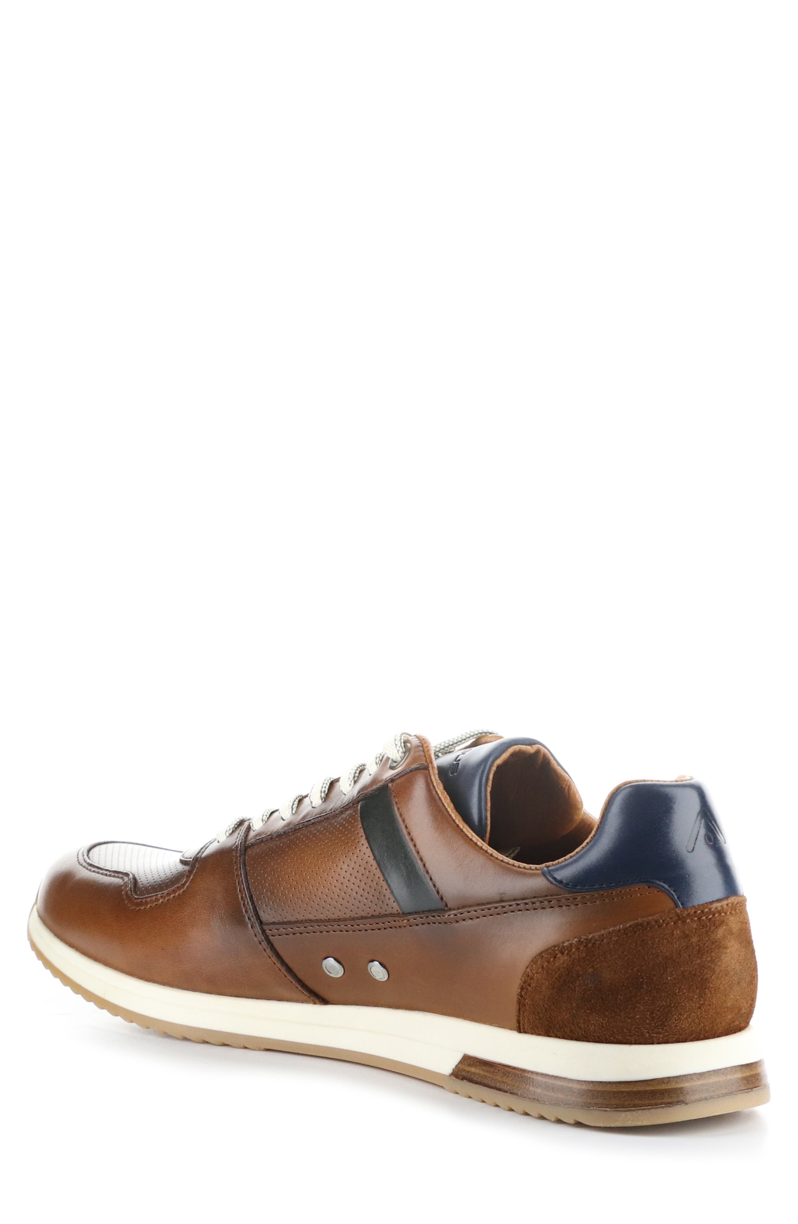 Ambitious 11240 Perforated Sneaker, Alternate, color, Cognac Leather