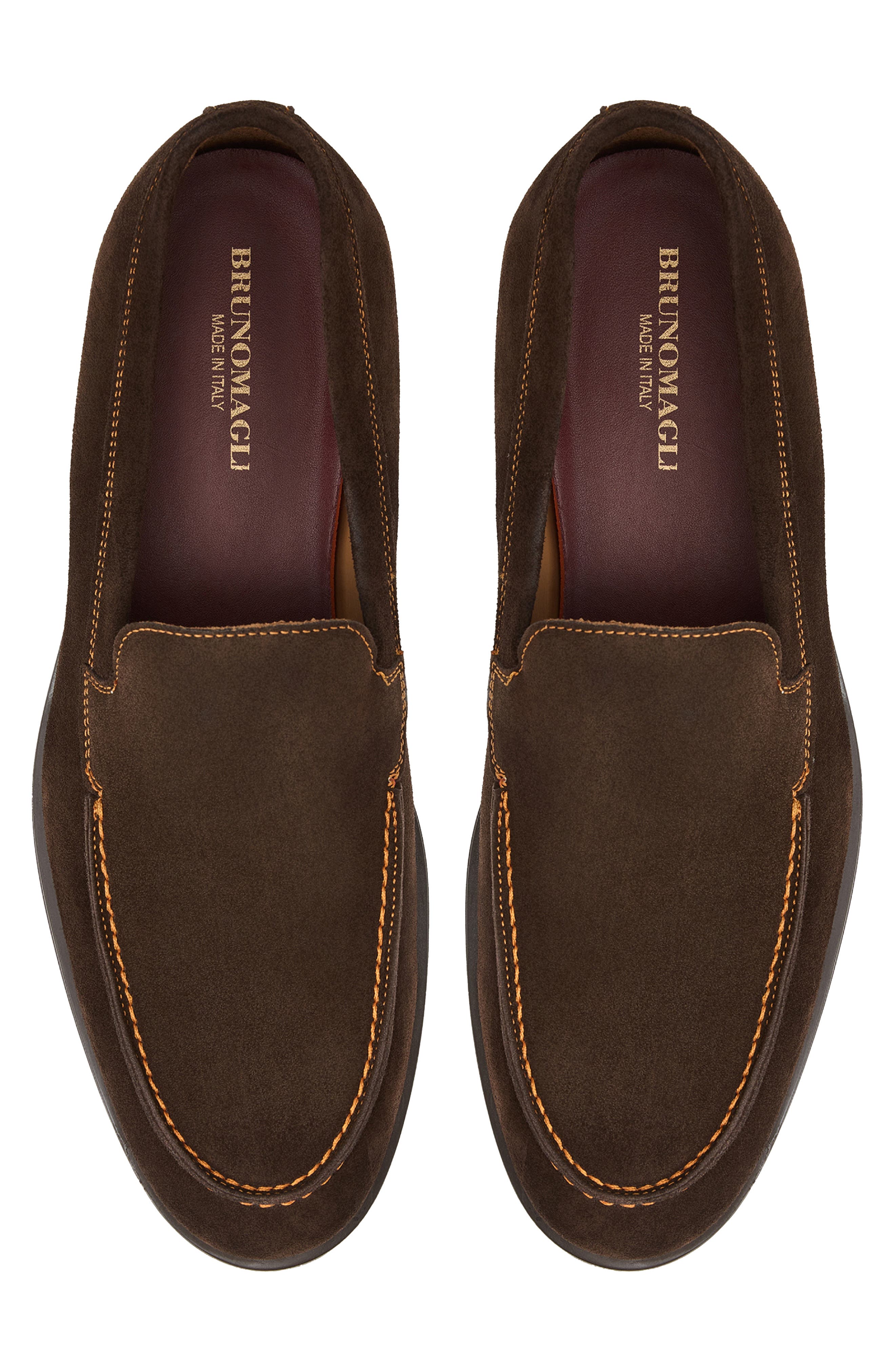 Fiore Suede Loafer, Alternate, color, DARK BROWN SUEDE