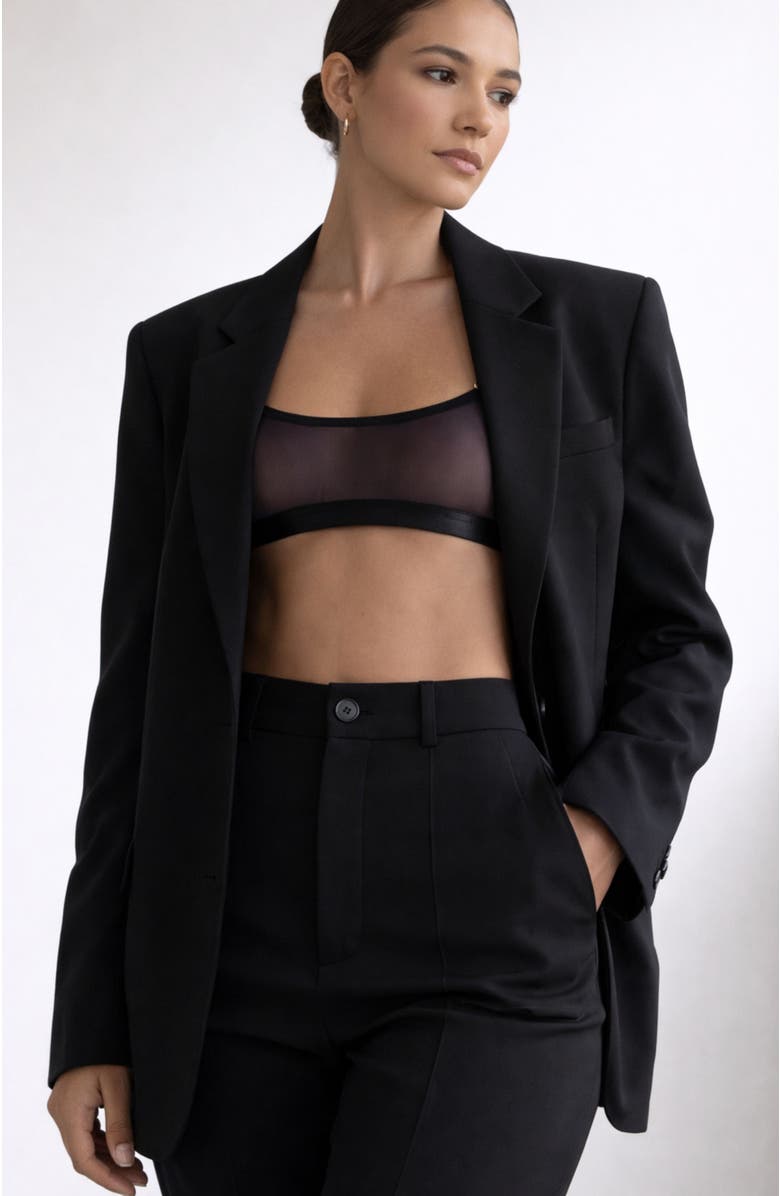 LECHERY<sup>®</sup> Lustrous Sheer Bralette, Alternate, color, Black