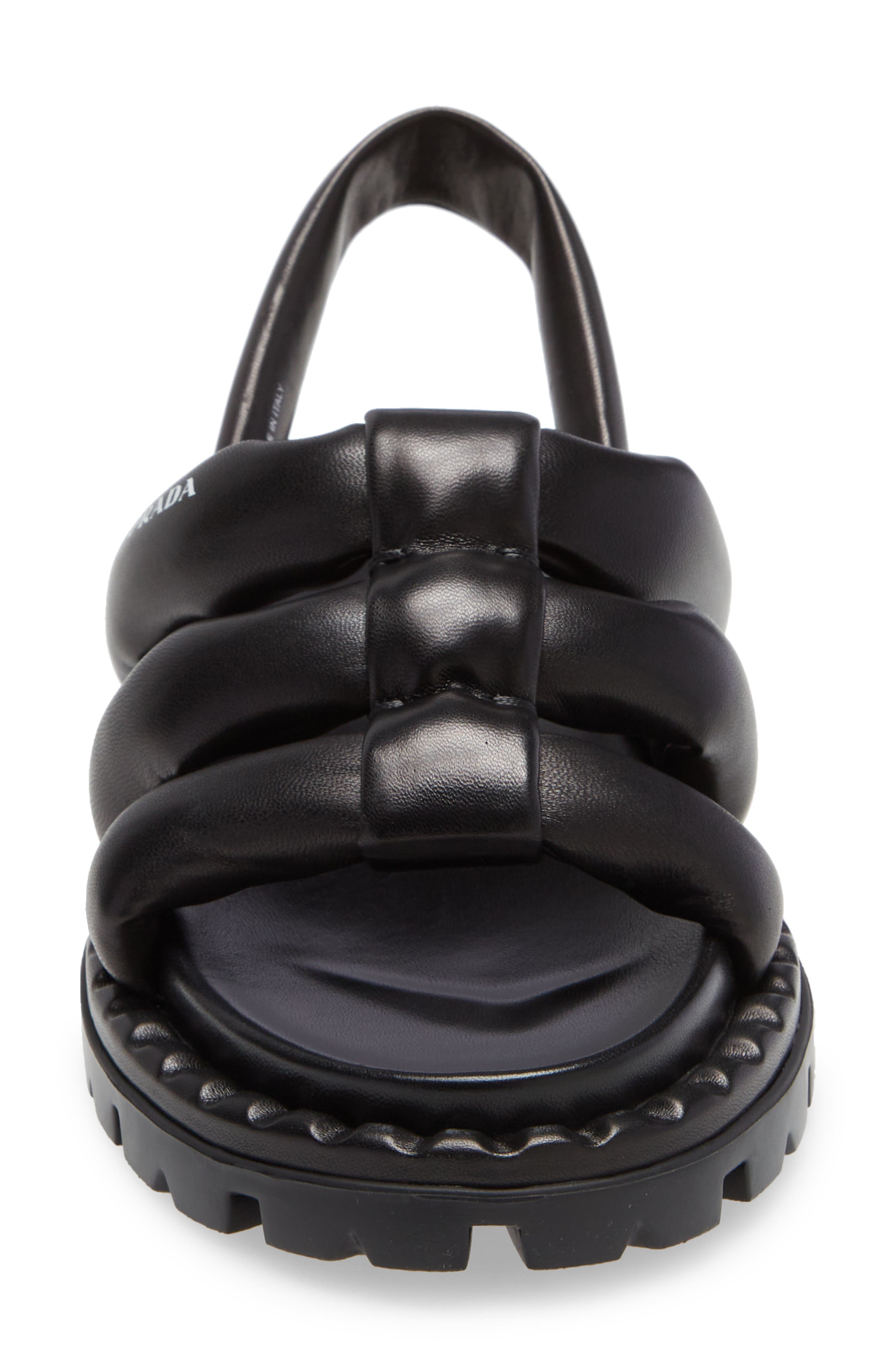 Prada Strappy Slingback Sandal, Alternate, color, 