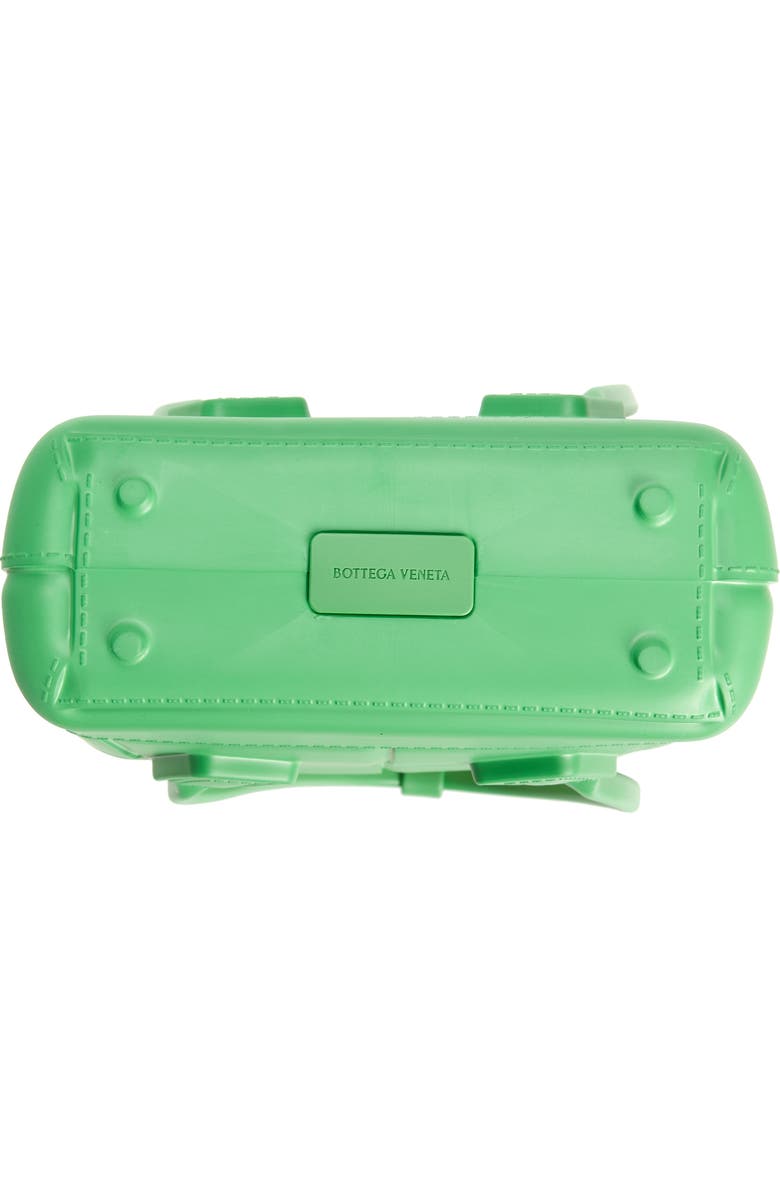 Bottega Veneta Mini Arco Embossed Rubber Tote, Alternate, color,