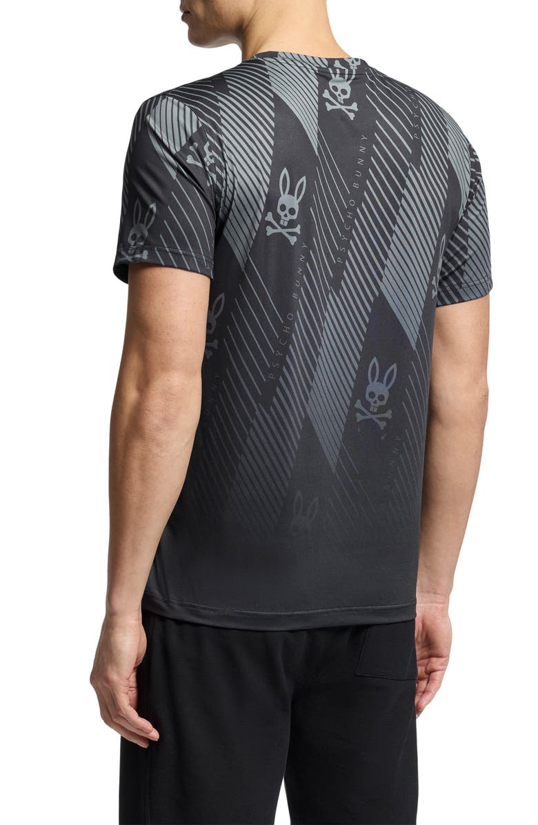 Psycho Bunny Fletcher Print Performance T-Shirt, Alternate, color,
