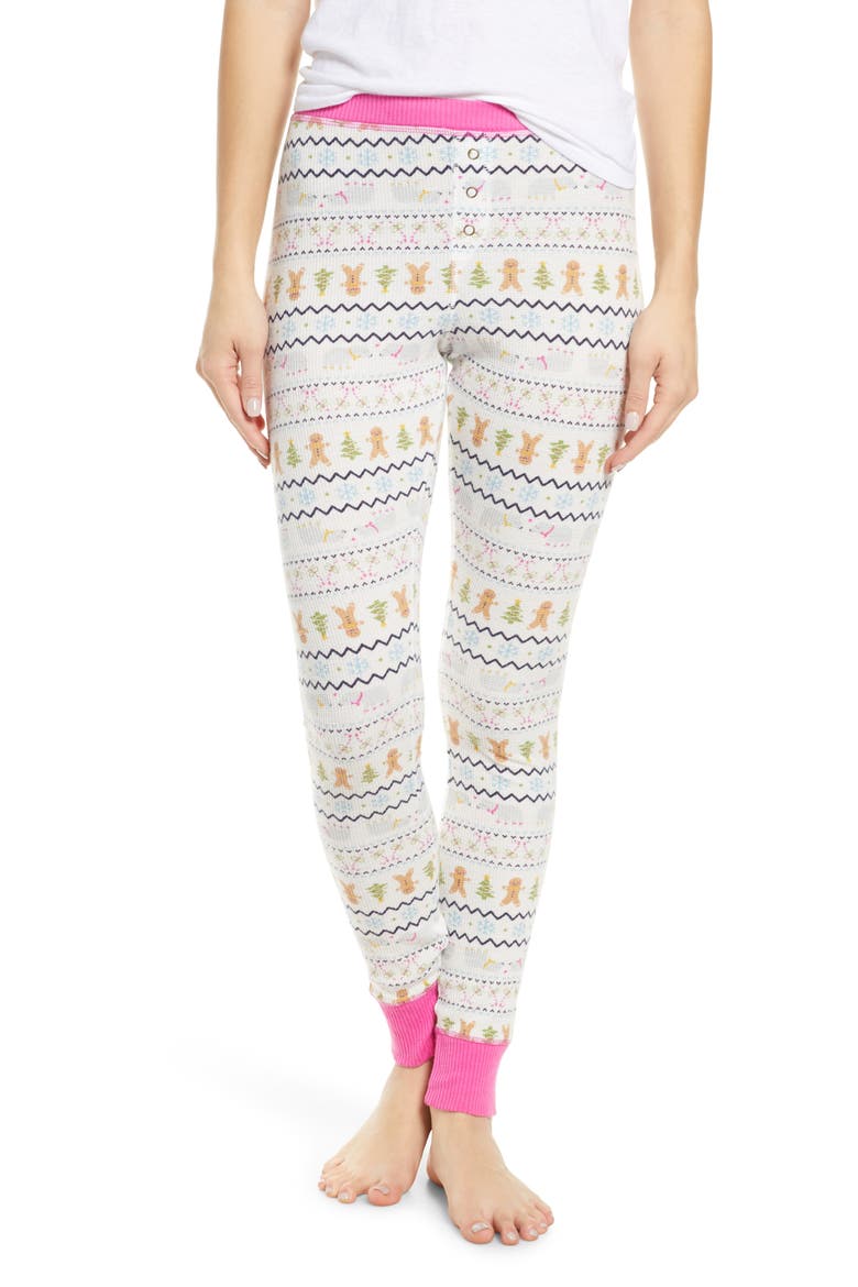 Thermal Leggings, Main, color, GREY MICRO FAIRISLE FRIENDS