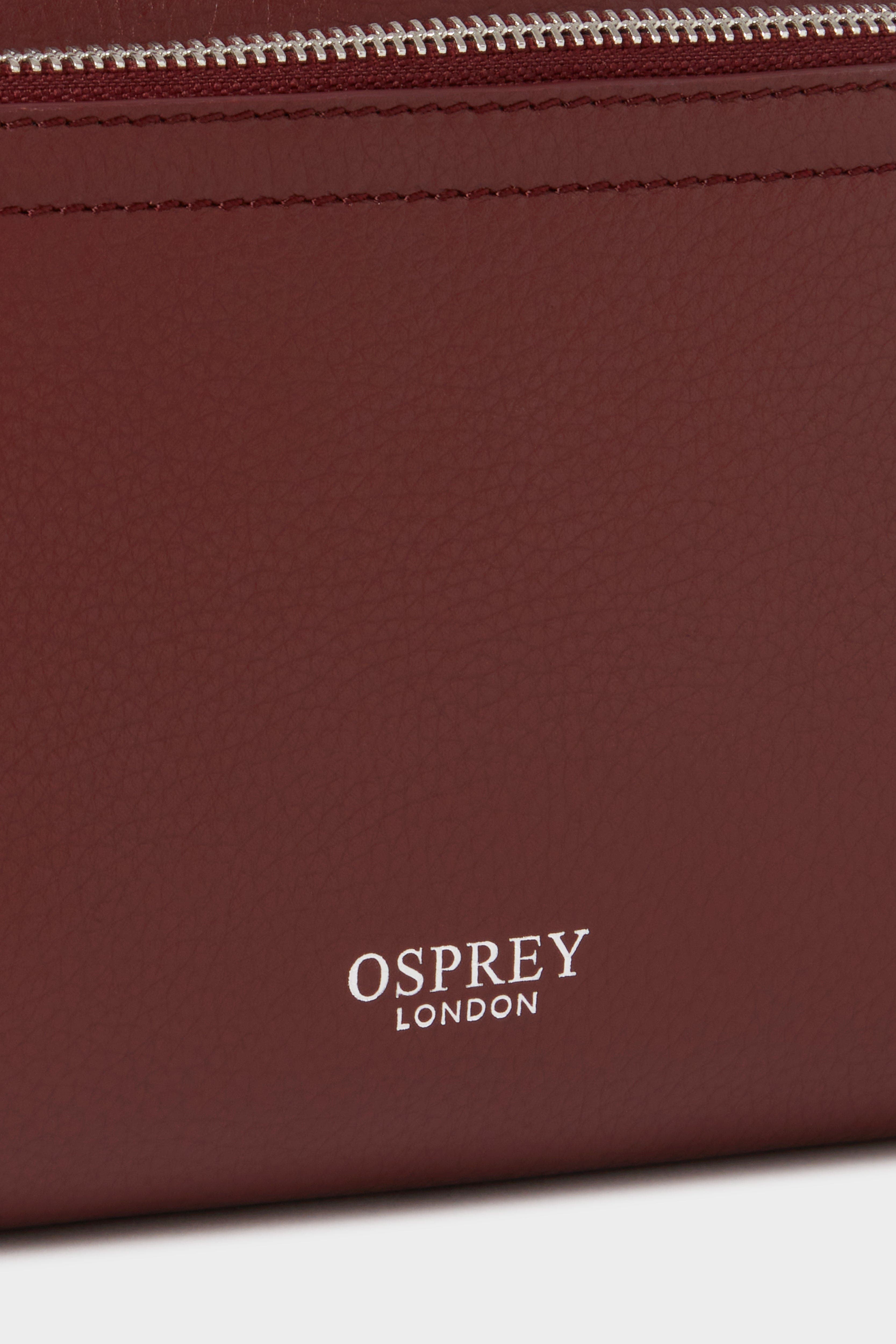 The Stella Leather Crossbody Bag, Alternate, color, Merlot
