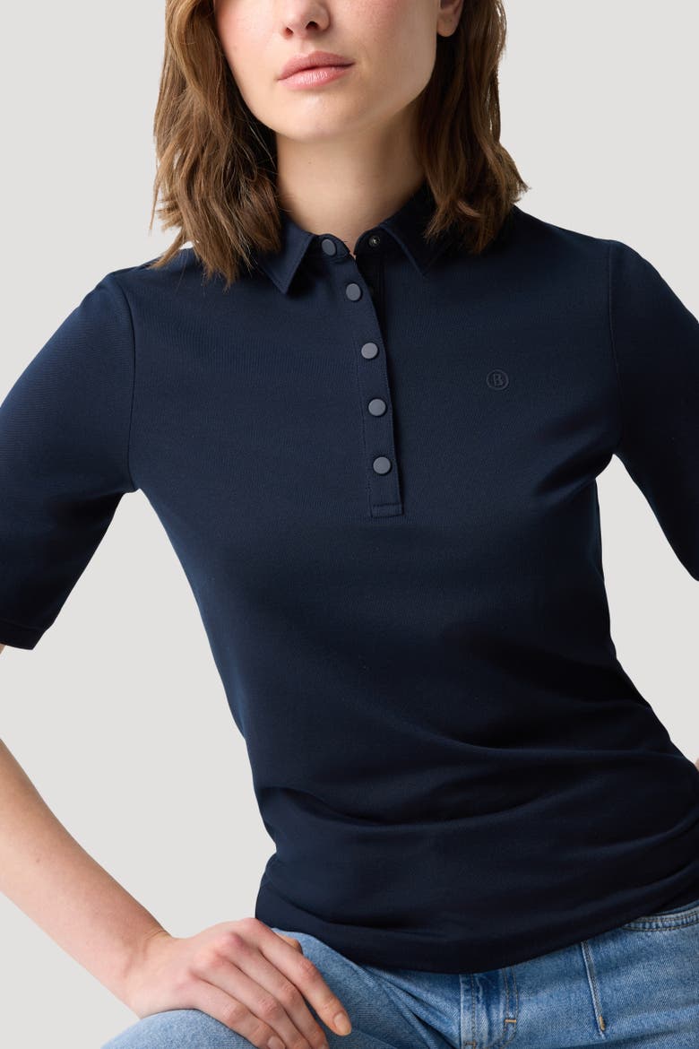 Tammy Polo Shirt, Alternate, color, Navy blue