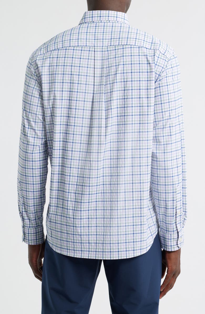 vineyard vines Forepeak Tattersall Check Performance Button-Down Shirt, Alternate, color, Lilac Breeze