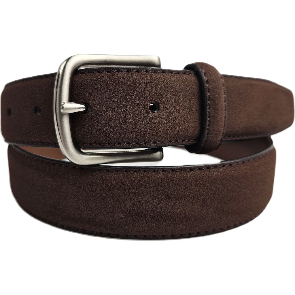 Vince Camuto Ultra Suede Belt In Brown