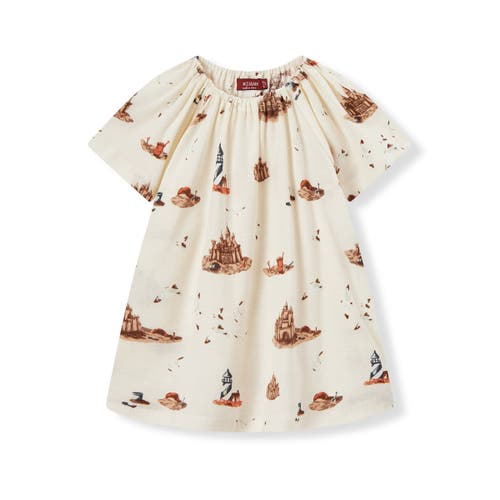 Milkbarn Organic Cotton Dress And Bloomer Set In Sand