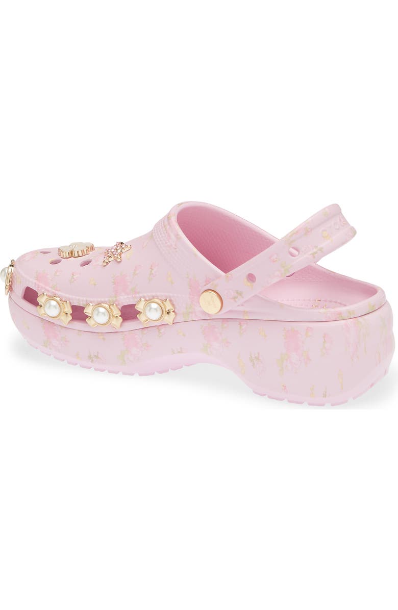 CROCS x LoveShackFancy Embellished Platform Clog, Alternate, color, Ballerina Pink