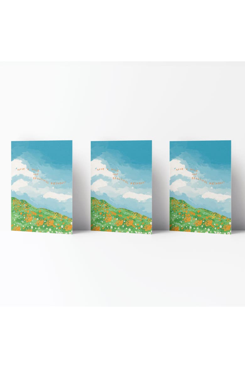 Birthday Greeting Card Pack (3ct) "Wild and Beautiful Birthday", Main, color, Multi-Pack