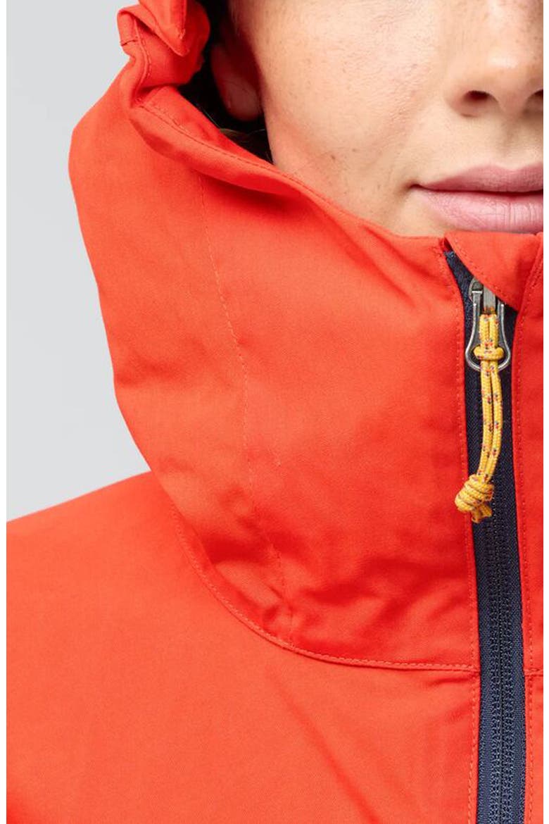 Bergtagen G-1000 Water Resistant Hooded Jacket, Alternate, color, FLAME ORANGE-MOUNTAIN BLUE