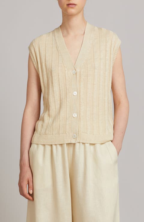 Ranghi Rib Linen Vest