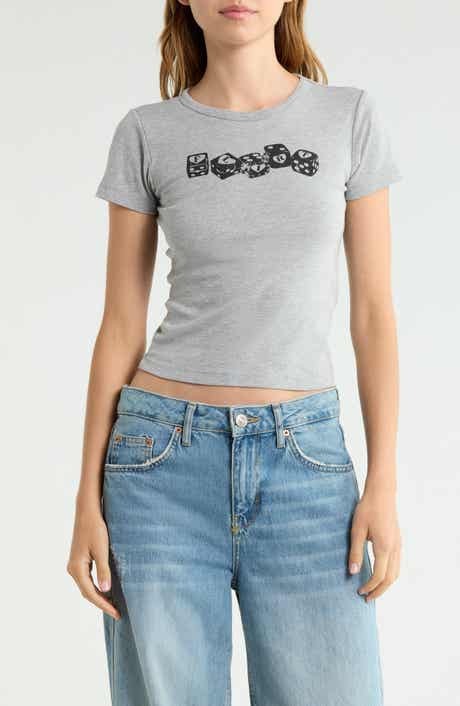 Flirt Dice Crop T-Shirt
