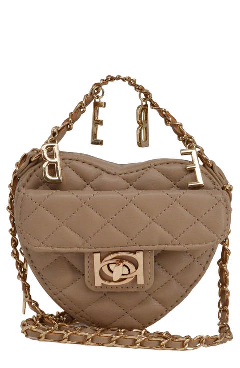 Solana Quilted Heart Crossbody Bag