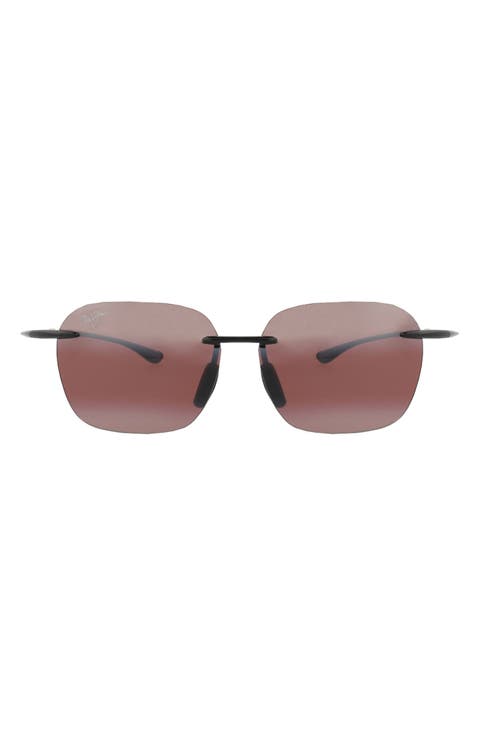 50mm Polarized Gradient Square Sunglasses