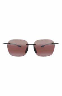 Maui Jim 50mm Polarized Gradient Square Sunglasses
