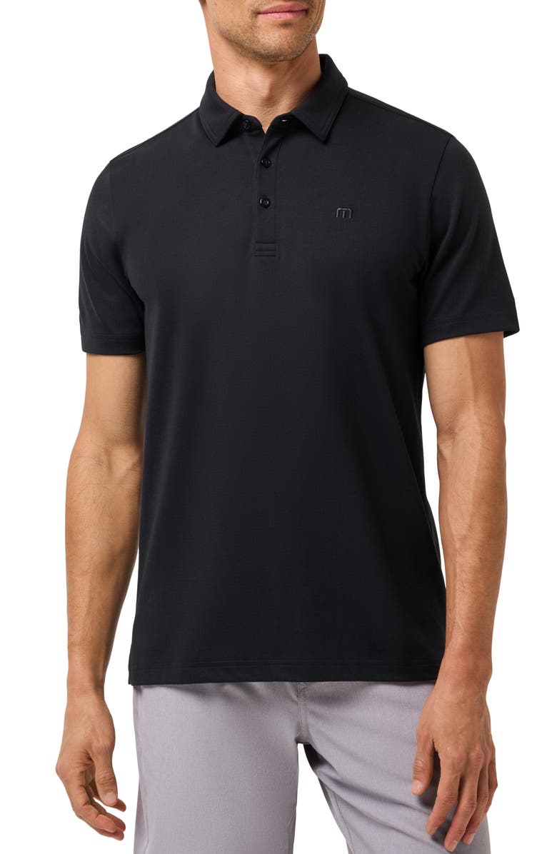 TravisMathew Warm Skies Polo, Main, color, Black