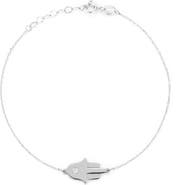 Ember Fine Jewelry 14K White Gold Hamsa Bracelet