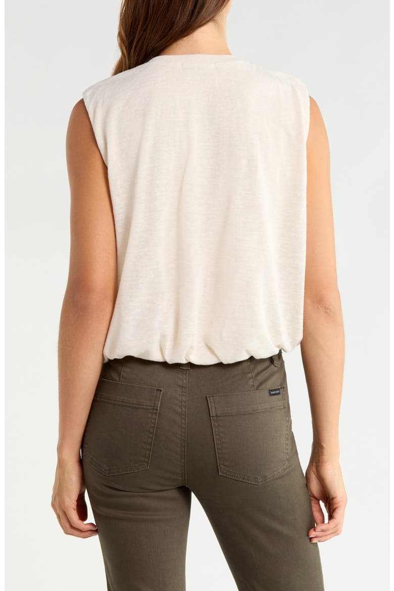 Quinn Bubble Sleeveless Top, Alternate, color, BONE