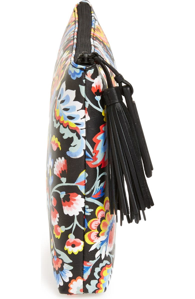 Loeffler Randall Tassel Leather Pouch, Alternate, color,