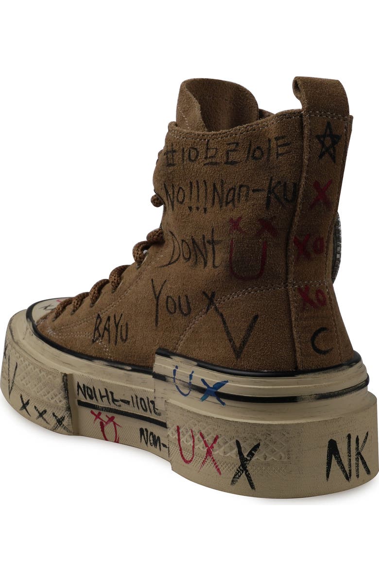 ZIGI Holland Happy Face Lug Sole High Top Sneaker, Alternate, color,