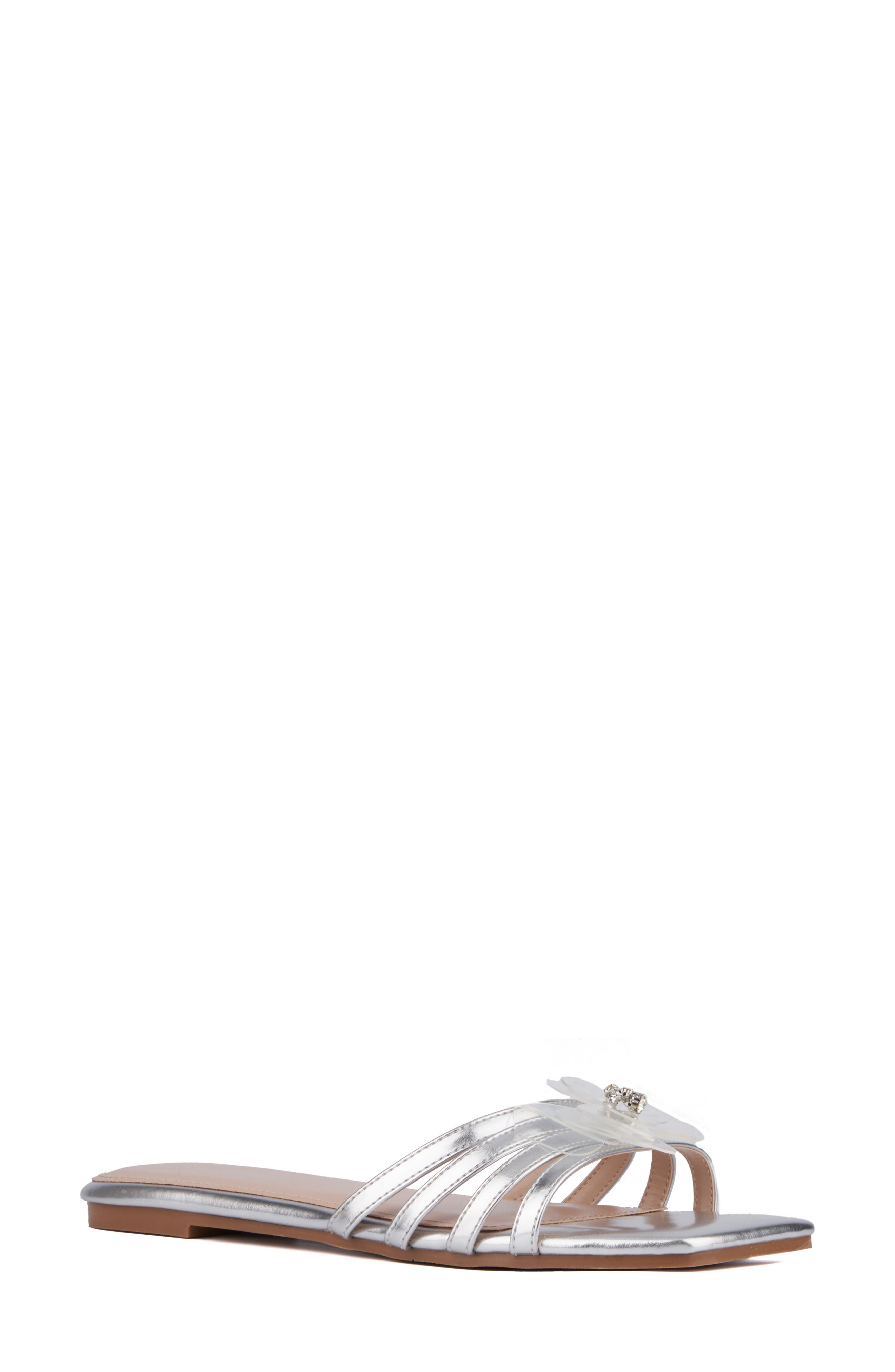 Fashion to Figure Shayla Slide Sandal - Wide Width, Main, color, 