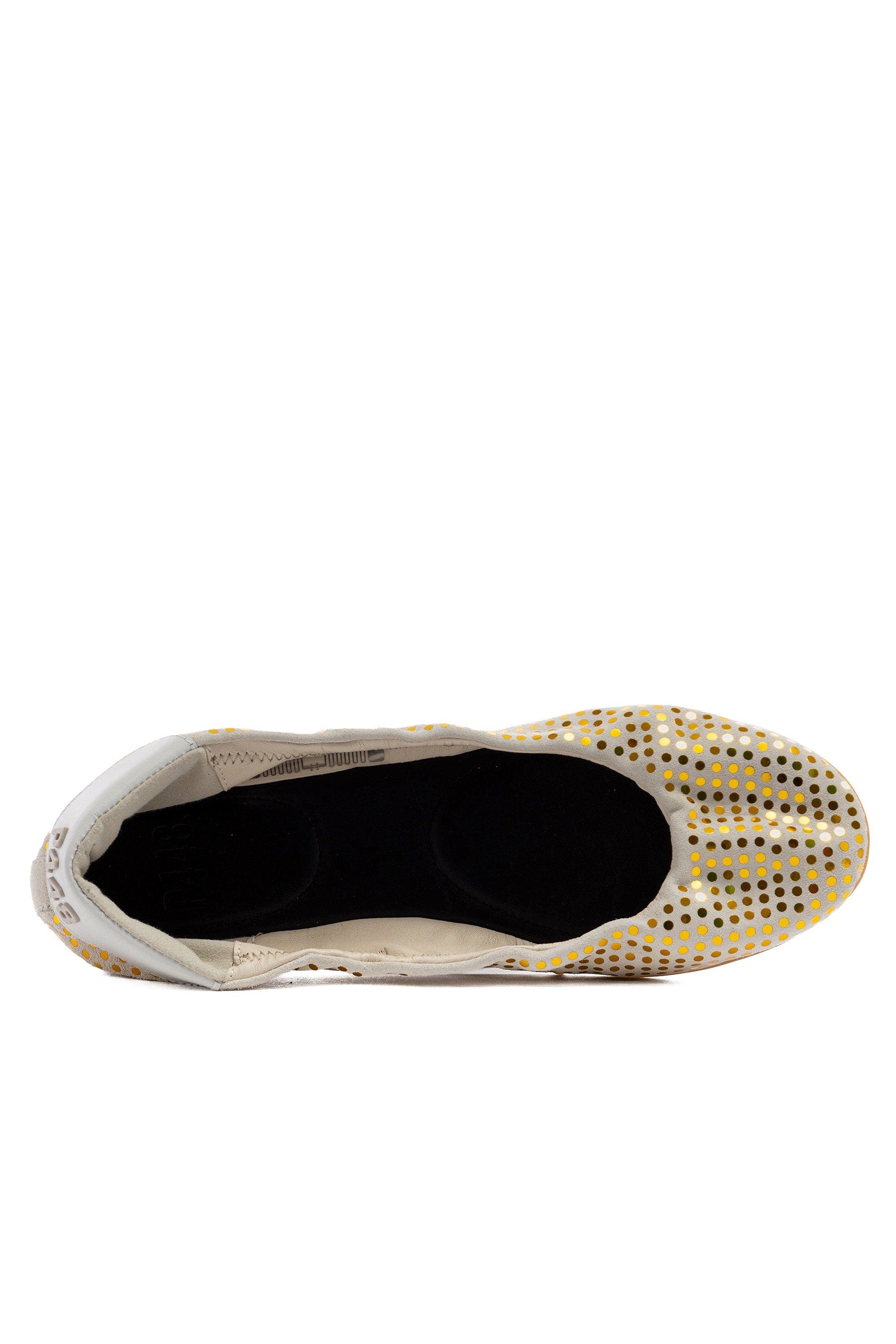 P448 Stella Paillettes Ballet Flat, Alternate, color, Gold/White
