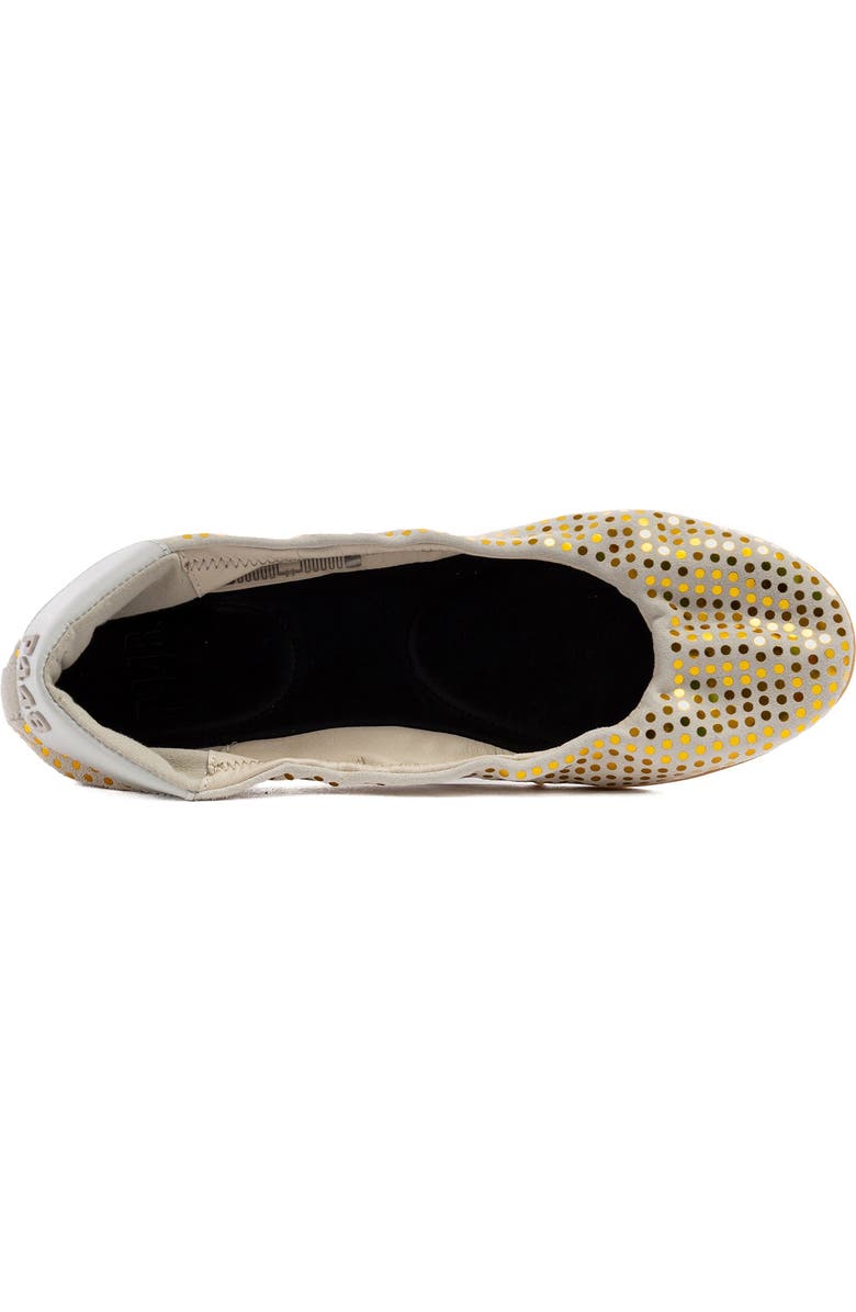 P448 Stella Paillettes Ballet Flat, Alternate, color, Gold/White