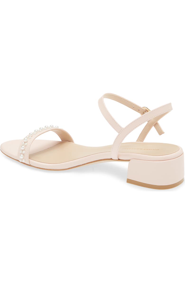 Stuart Weitzman Dancer Faux Pearl Sandal, Alternate, color,