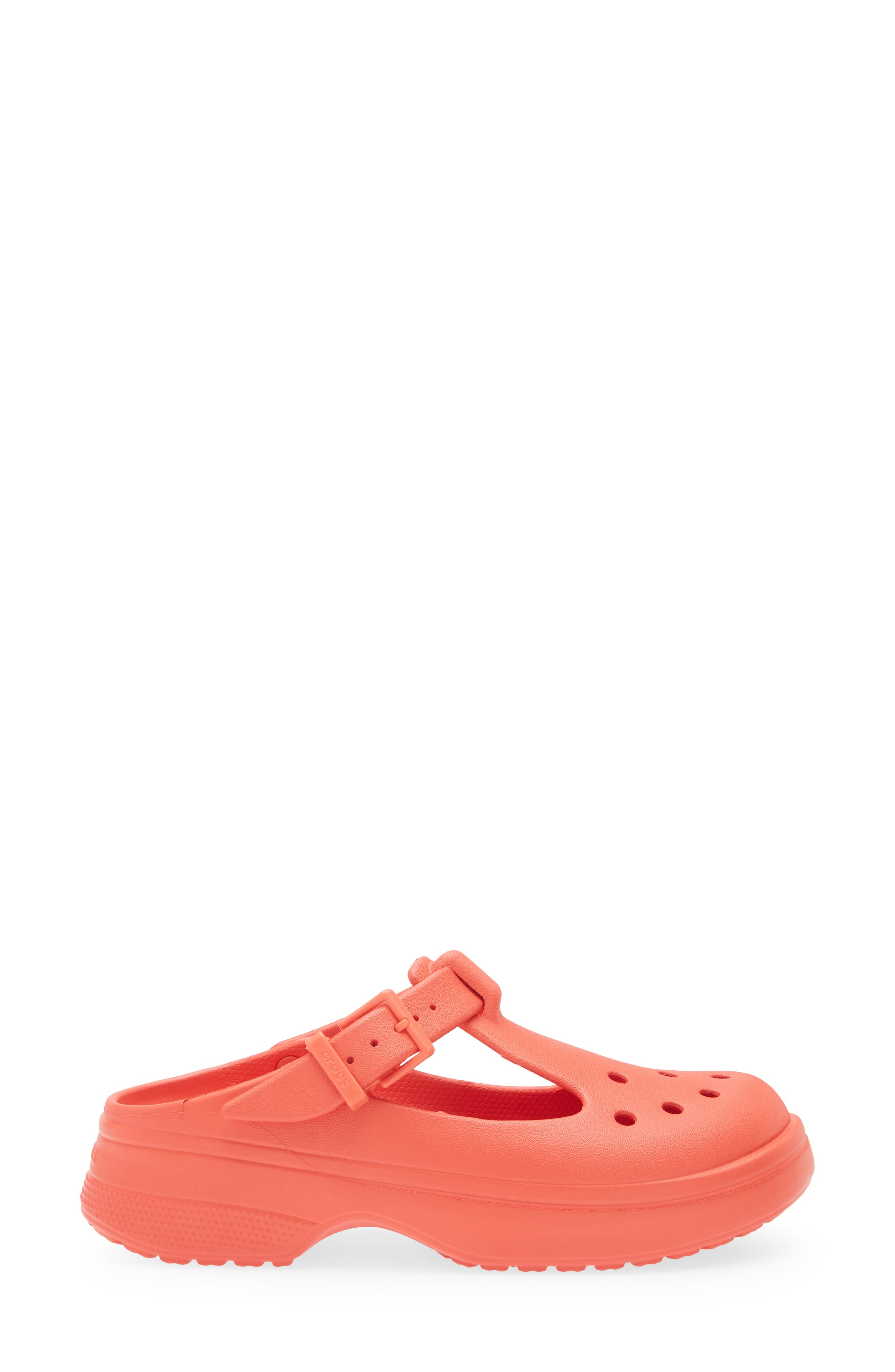 CROCS Gender Inclusive Classic Mary Jane Clog, Alternate, color, Cherry Red