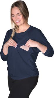 BUN Maternity Nursing Apparel Bliss Long Sleeve Nursing Top