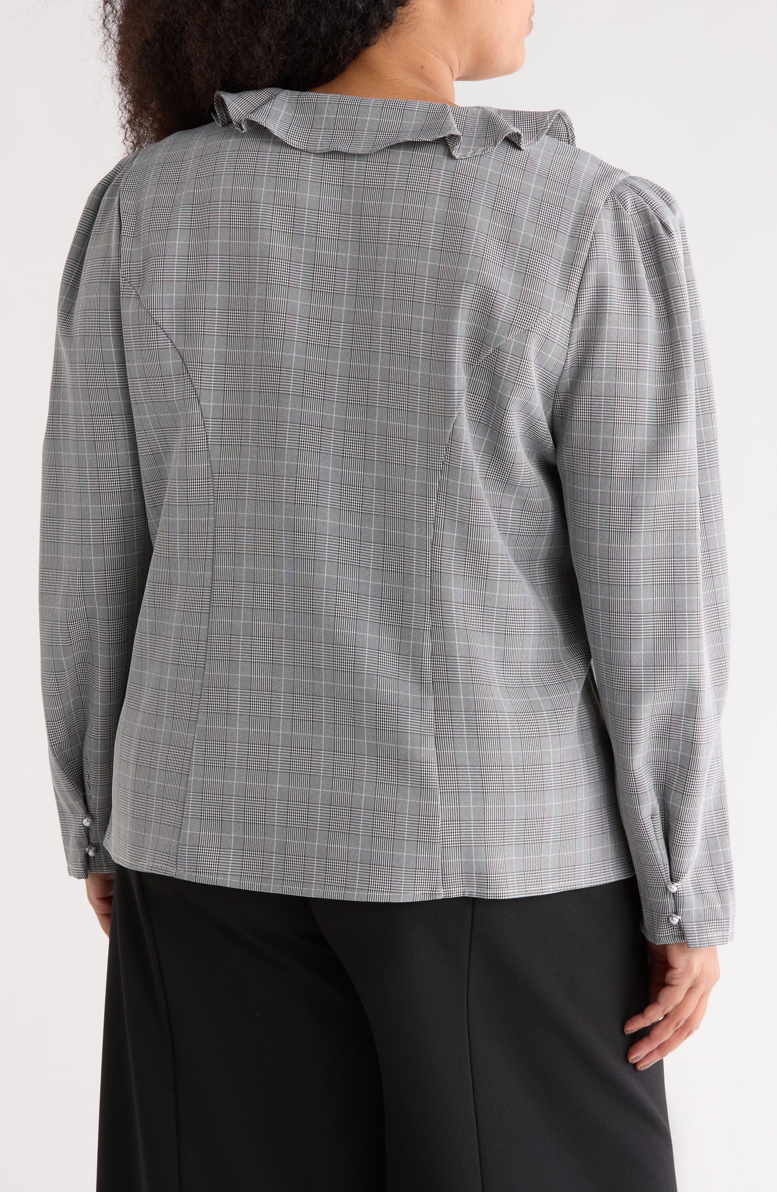 Iconic Plaid Ruffle Top - image 2