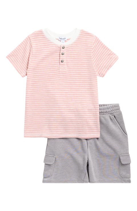 Kids' Desert Stripe Henley & Shorts Set (Toddler & Little Kid)