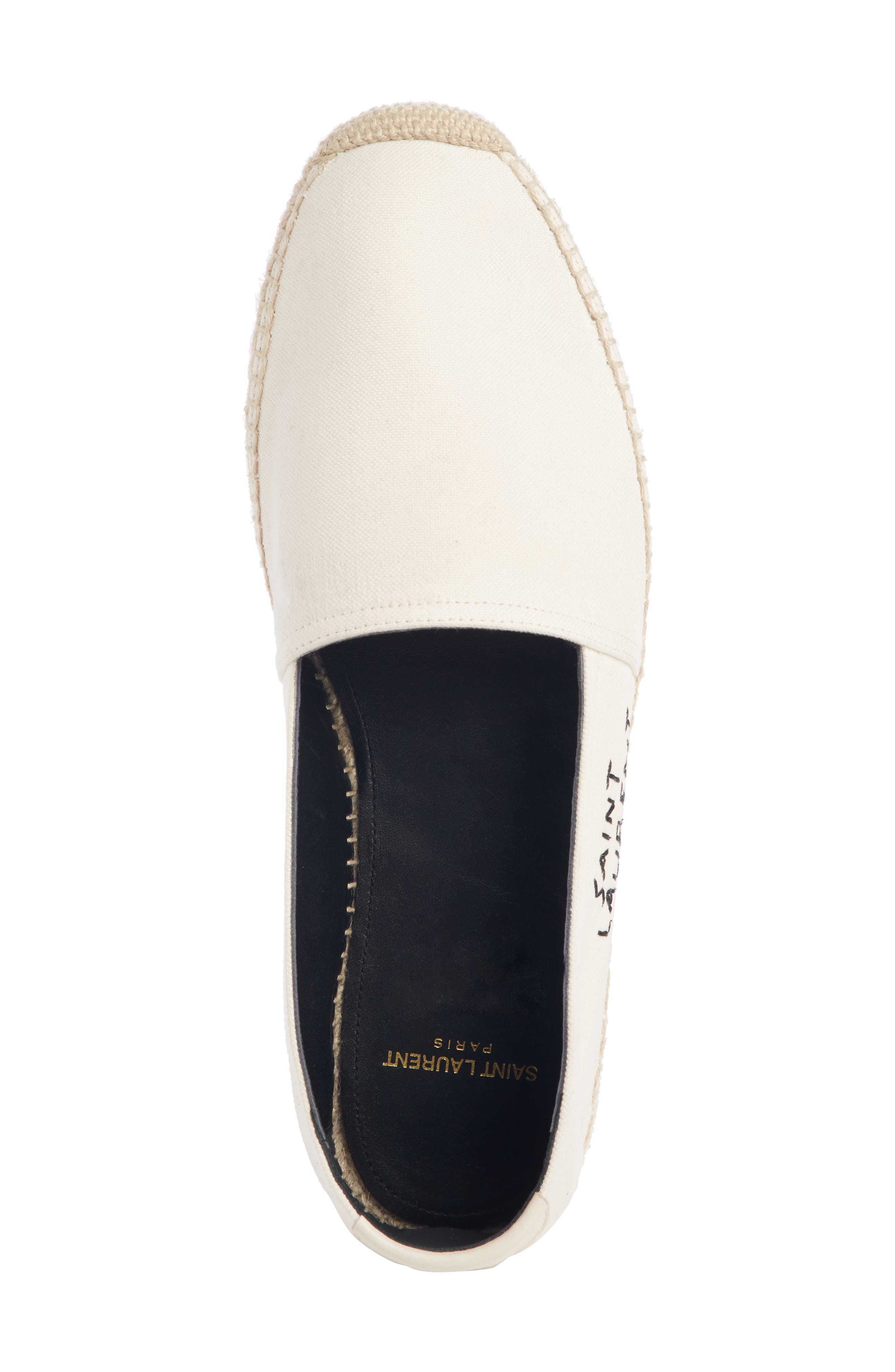 Embroidered Espadrille Slip-On, Alternate, color, CREAM