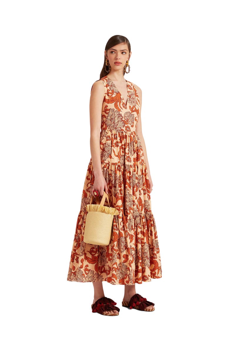 La DoubleJ Sleeveless Big Dress V-Neck Reef Pale Pink, Main, color, 