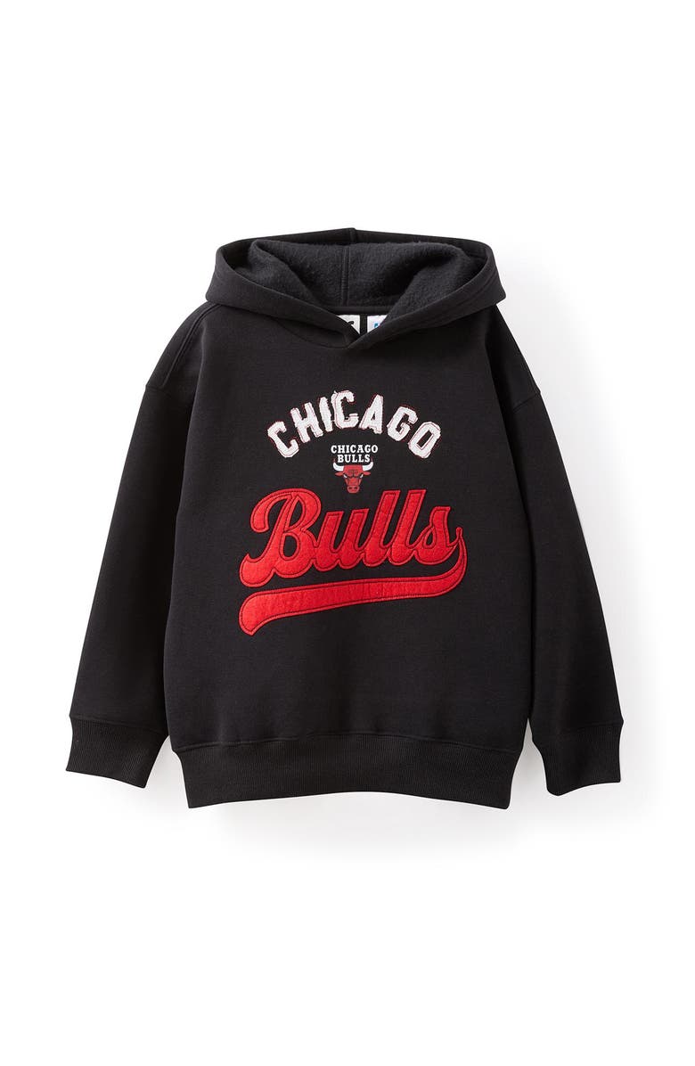 Cotton On Kids Kid's License Sammy Oversize Hoodie, Main, color, Lnc Nba Black Chicago Bulls