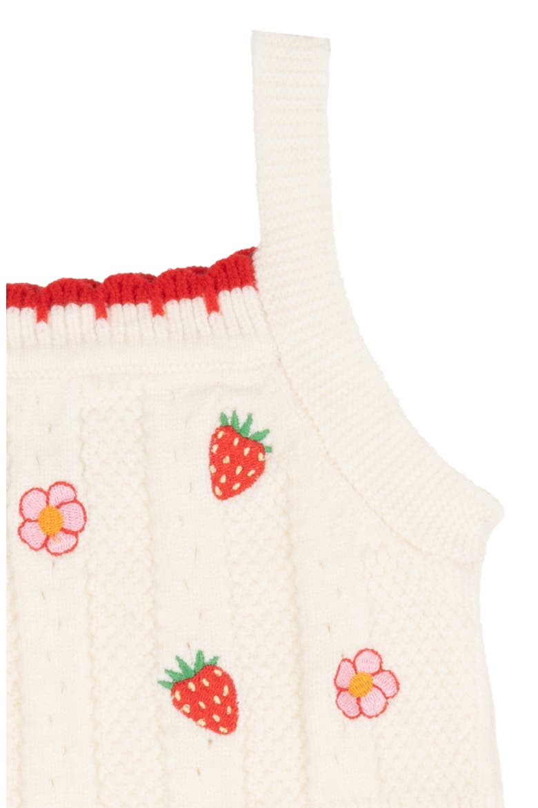Scallop Sweater Tank & Paperbag Shorts Set, Alternate, color, OFF WHITE