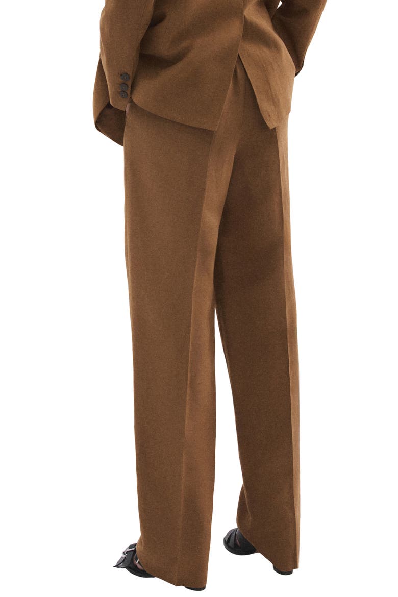 Drawstring Straight Leg Pants, Alternate, color, CARAMEL