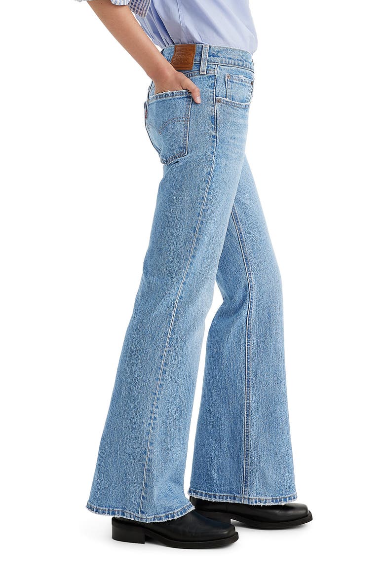 Middy Flare Jeans, Alternate, color, IN PATCHES PSK ST