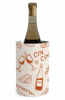 Deny Designs Cheese and Wine Stainless Steel Wine Chiller