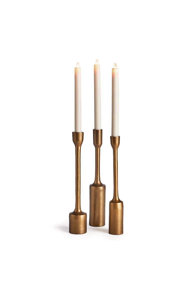 Inge Taper Holders Set Of 3, Main, color, Brown