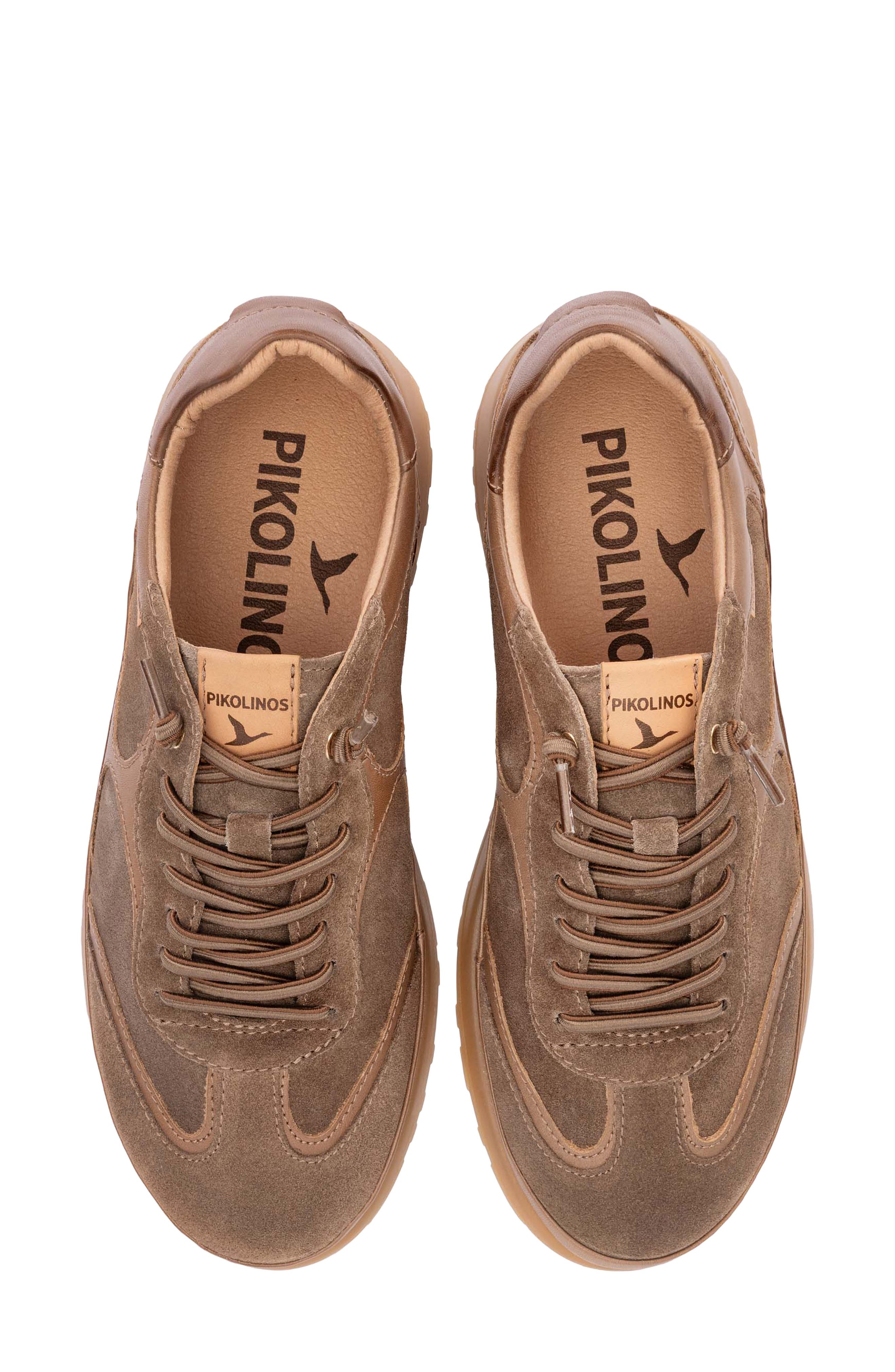 Denia Leather Sneaker, Alternate, color, SIENA