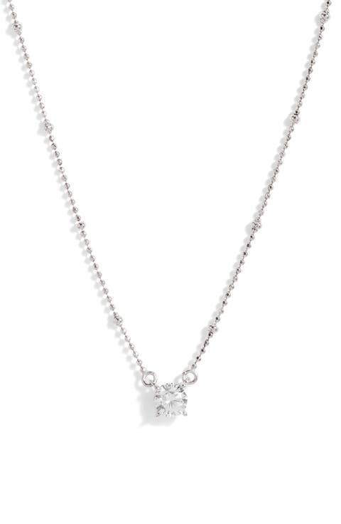 Demi Fine Solitaire Cubic Zirconia Necklace